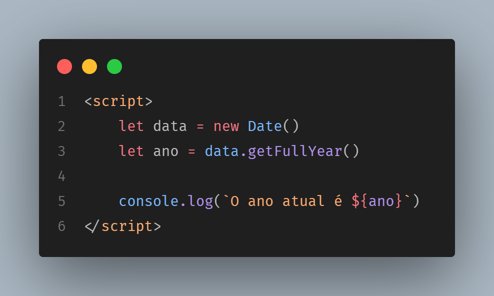 API de Datas do Javascript